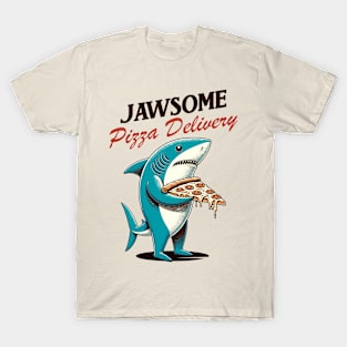 Shark carrying a pizza slice T-Shirt